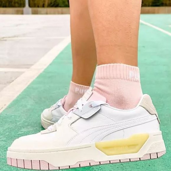 PUMA | Women’s Cali Dream | US 7/ EU 37.5 | WHITE-MARSHMALLOW-CHALK PINK | BNIB - Picture 2 of 16